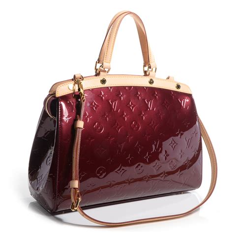 Louis Vuitton Vernis Brea MM in Rouge Fauviste Handbag Review.